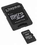   micro SD 1GB Kingston / 2 Adapters SDC/1GB